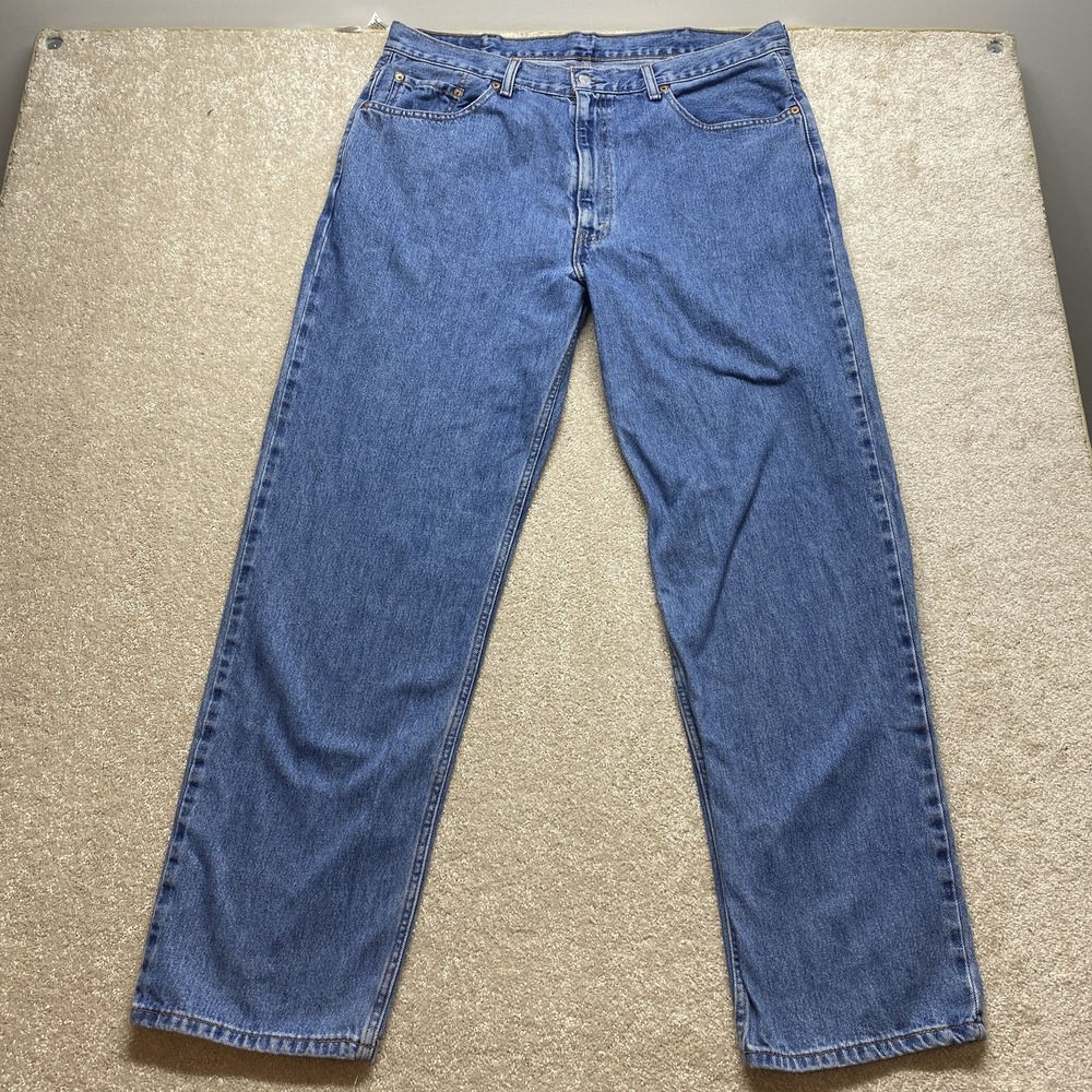 Levis 550 Jeans Mens 40x32 Blue Relaxed Tapered Leg‎ Denim Made Egypt Y2K